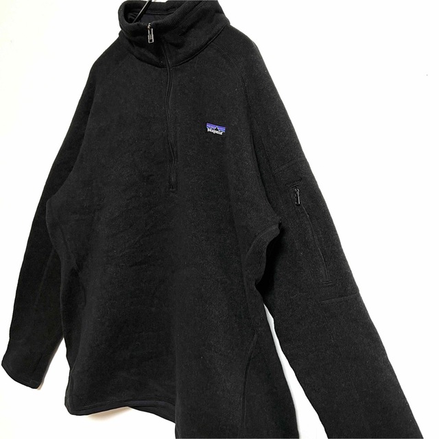 patagonia(パタゴニア)の★パタゴニア ベターセーター 1/4 ジップネック L フリース ジャケット 黒 レディースのジャケット/アウター(ブルゾン)の商品写真