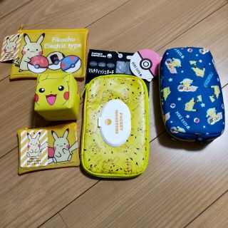 ポケモン(ポケモン)のピカチュウ ポーチ ポケモン ティッシュケース(キャラクターグッズ)