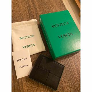Bottega Veneta - 付属品あり!新作 ボッテガヴェネタ折り財布 黒緑