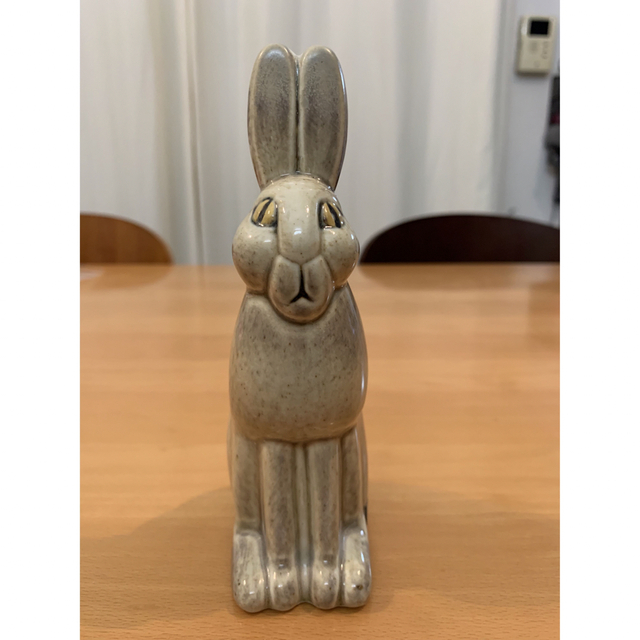 超新作】 リサラーソン SKANSEN うさぎ グレー ヴィンテージ 兎 ウサギ