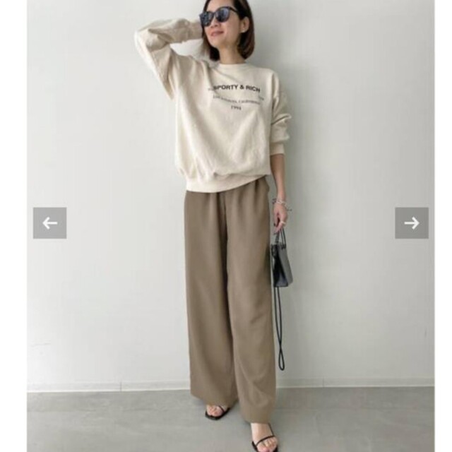 L'Appartement DEUXIEME CLASSE(アパルトモンドゥーズィエムクラス)のMARK KENLY DOMINO TAN PALMIRA PANTS レディースのパンツ(カジュアルパンツ)の商品写真