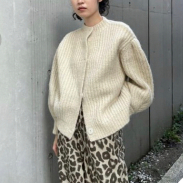 MOUSSY TUCK SLEEVE KNIT カーディガン | フリマアプリ ラクマ