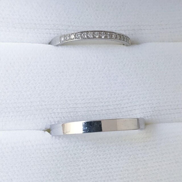 アイプリモ ダイヤモンド エタニティ ペア リング Pt900 0.10ct レディースのアクセサリー(リング(指輪))の商品写真