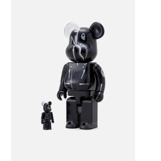 BAPE NBHD SHARK BE@RBRICK 100% 400%