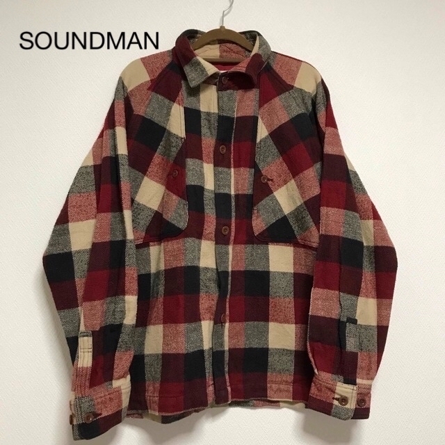 Soundman サウンドマン チェックシャツ シャツジャケット 定番のお歳暮