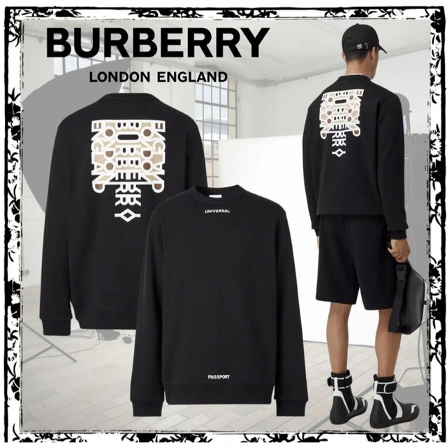 愛用 BURBERRY - 値下げ！BURBERRY◇22ss/スローガンプリント