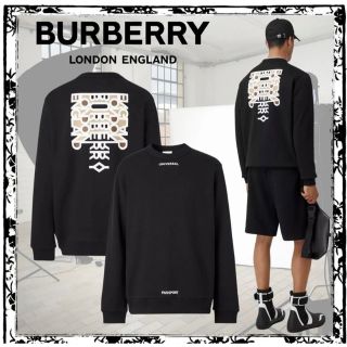 バーバリー(BURBERRY)の値下げ！BURBERRY◆22ss/スローガンプリント/スウェット/トレーナー(スウェット)