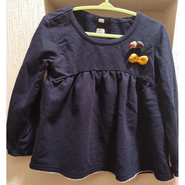 長袖Tシャツ　2枚セット　100センチ キッズ/ベビー/マタニティのキッズ服女の子用(90cm~)(Tシャツ/カットソー)の商品写真