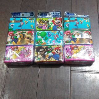 スーパーマリオ ポケットティッシュ ３セット(外出用品)