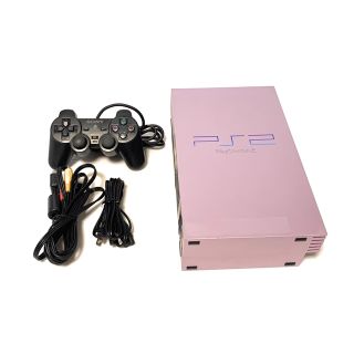 プレイステーション2(PlayStation2)のPS2 SCPH-50000 限定色 サクラピンク 本体セット(家庭用ゲーム機本体)