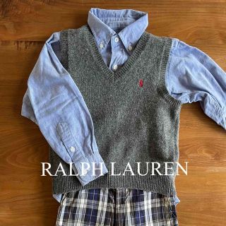 ラルフローレン(Ralph Lauren)のラルフローレン  シャツ&ベスト2点セット　110(ドレス/フォーマル)