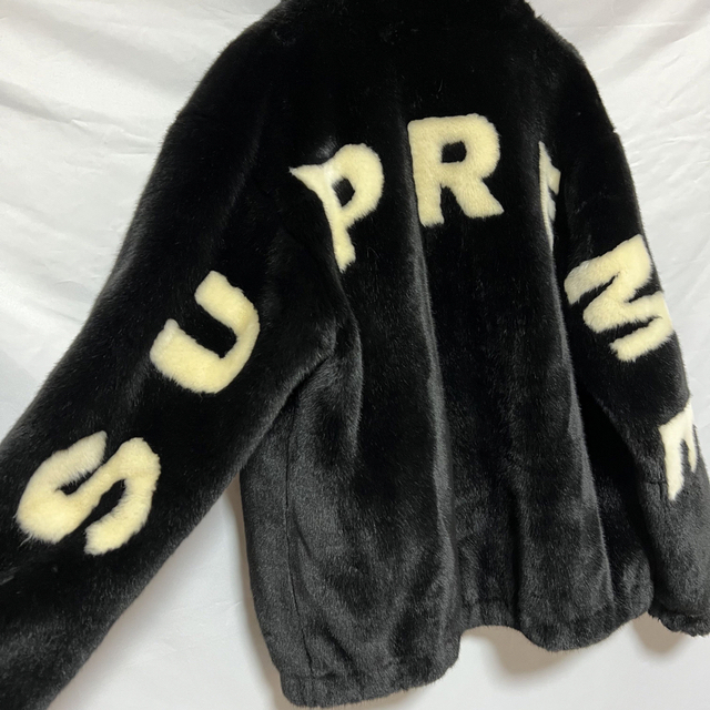 【S】Supreme faux fur bomber jacket  17SS