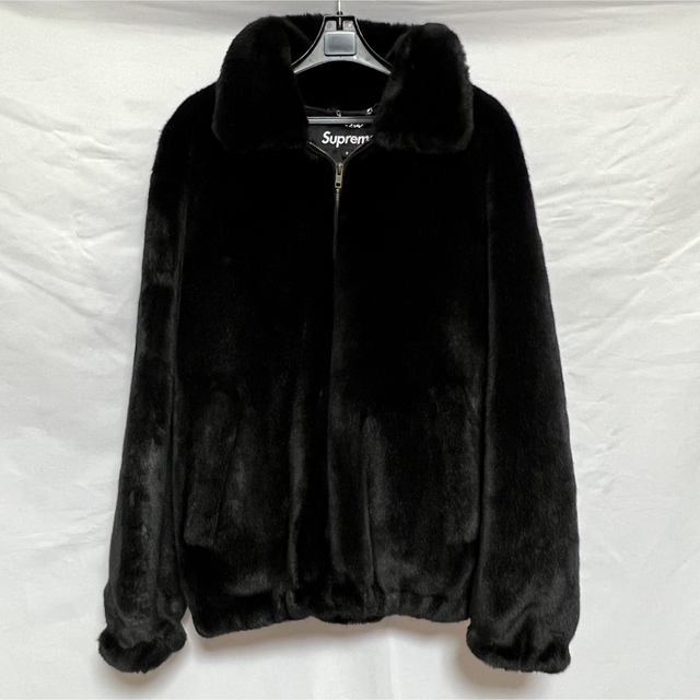 【S】Supreme faux fur bomber jacket  17SS