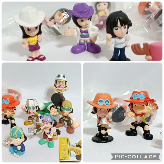 ONE PIECE(ワンピース)のワンピース ミニフィギュア コレクション バンダイ 58体セット カード付 エンタメ/ホビーのフィギュア(アニメ/ゲーム)の商品写真