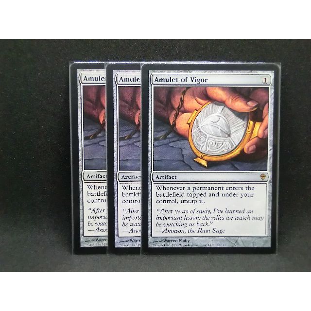マジック：ザ・ギャザリング - 精力の護符　英語版　MTG　レア　3枚