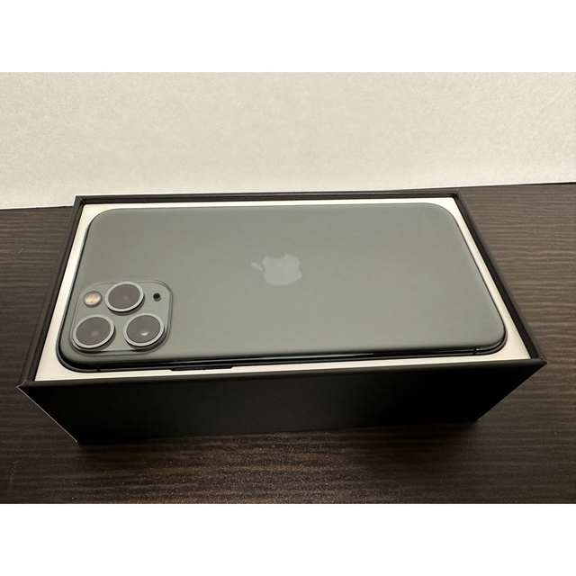 ふるさと割】 iPhone ミッドナイトグリーン(美品:SIMフリー) 256GB Pro