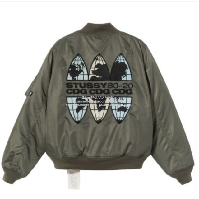 一番人気物 貴重 Sサイズ Stussy CDG ギャルソン コラボ MA1 フライト
