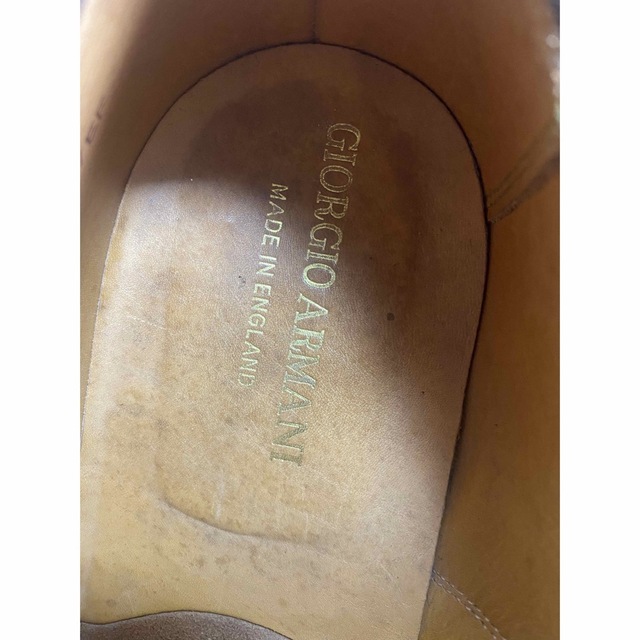 Giorgio Armani(ジョルジオアルマーニ)のGIORGIO ARMANI  内羽根スエードプレーントゥシューズ メンズの靴/シューズ(ドレス/ビジネス)の商品写真