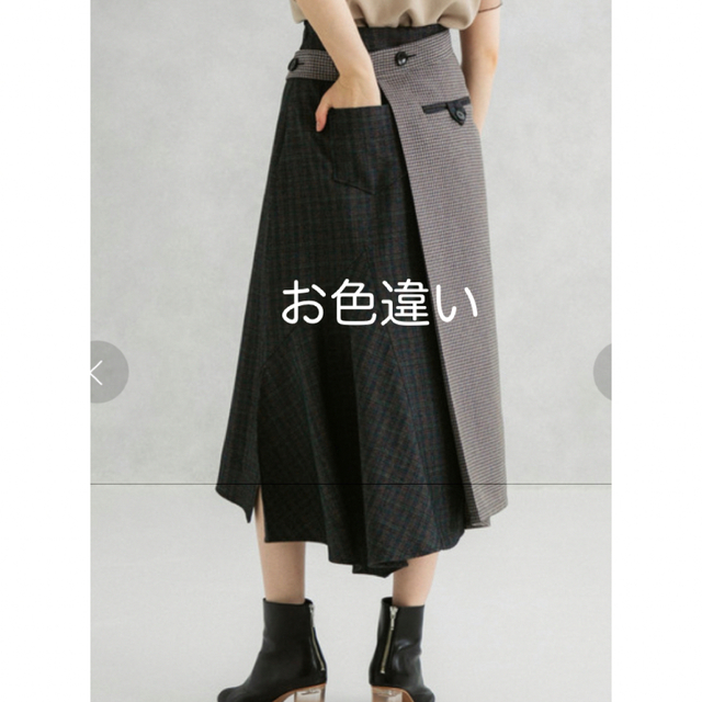 UNITEDTOKYO バックタックアシメスカート