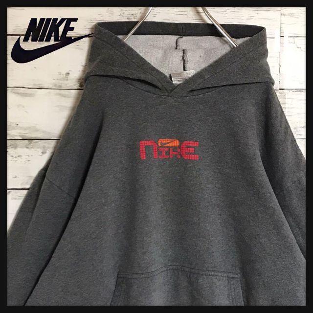 即納最新品NIKE - ナイキ⭐︎ロゴ入りパーカー 裏起毛 厚手 ビッグ