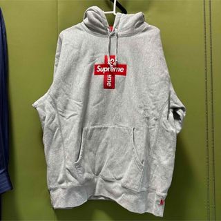 シュプリーム(Supreme)のSupreme cross box logo hoodie Large(パーカー)