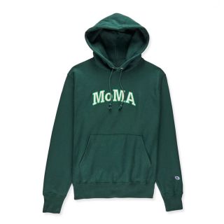 モマ(MOMA)の【Lサイズ】 海外限定 MOMA × champion パーカー グリーン(パーカー)