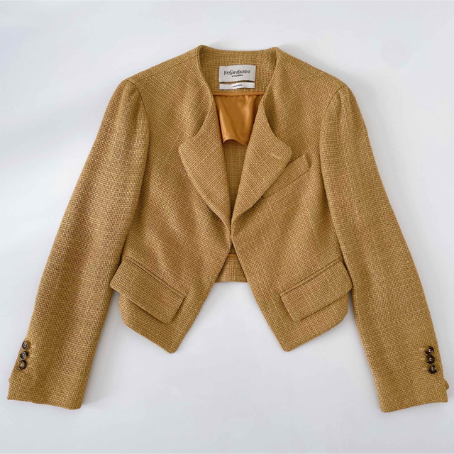 予約販売】本 Saint Yves Laurent ロゴ刺繍入り 38 クロップド