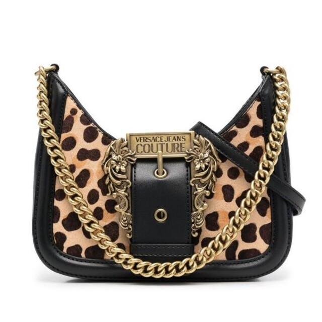 VERSACE - VERSACE JEANS COUTURE ショルダーバッグ ヒョウ柄の VERSACE - VERSACE JEANS COUTURE ショルダーバッグ ヒョウ柄の