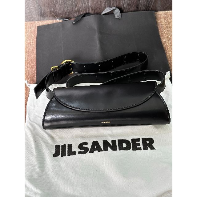 人気TOP Jil Sander ブラック BAG 【新品未使用】ジルサンダー　CANNOLO - ショルダーバッグ