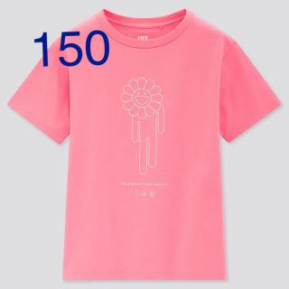 ユニクロ ビリーアイリッシュ Tシャツ ピンク KIDS 150 新品 村上隆 (Tシャツ/カットソー(半袖/袖なし))