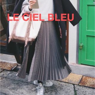 ルシェルブルー(LE CIEL BLEU)のLE CIEL BLEU 千鳥格子　プリーツスカート(ロングスカート)