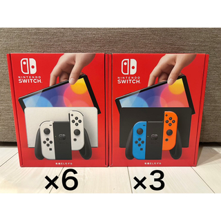 Nintendo Switch - 【新品】Nintendo Switch 有機EL 9台 ホワイト ネオン