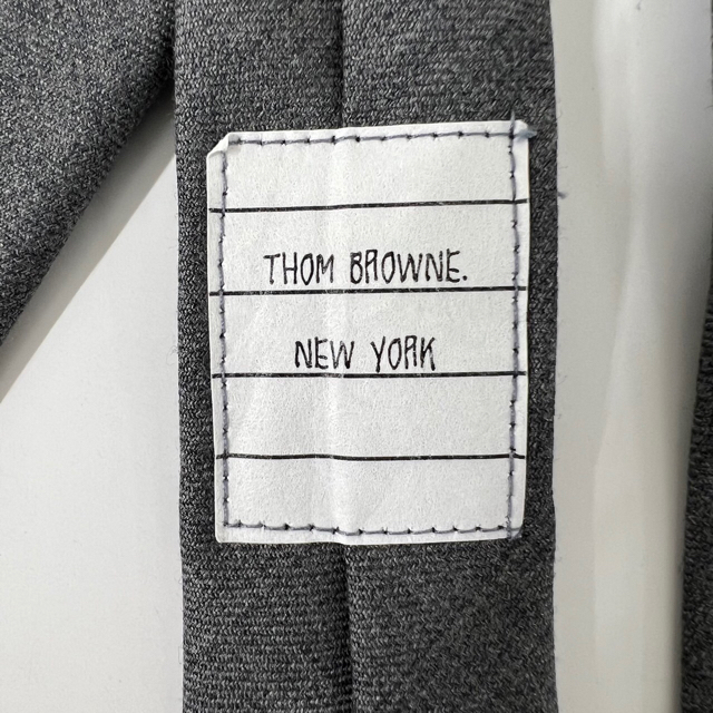 ◆【美品】THOM BROWNE シャンブレーネクタイ＋タイバー◆