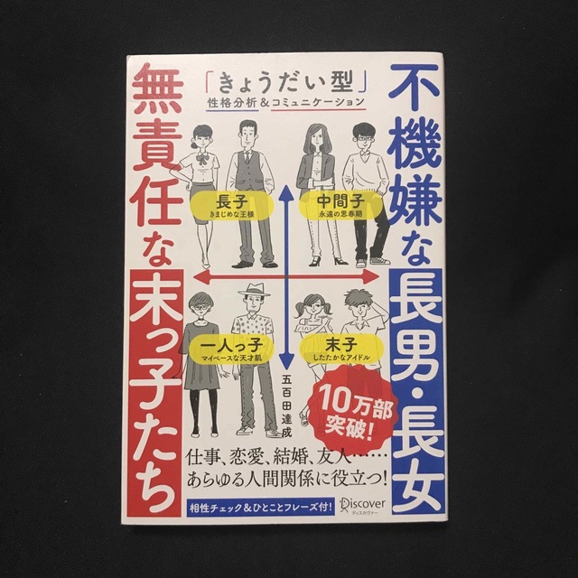 不機嫌な長男・長女無責任な末っ子たち 「きょうだい型」性格分析＆コミュニケ－ショ エンタメ/ホビーの本(ビジネス/経済)の商品写真