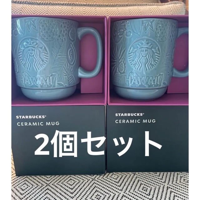 新品 STARBUCKS スターバックス スタバ ハワイ限定 マグカップ2個 - 食器