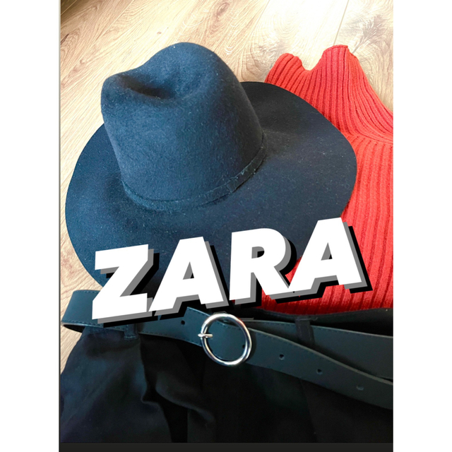 ZARA ZARA 中折れフェルトハットの通販 by cherry's shop｜ザラならラクマ