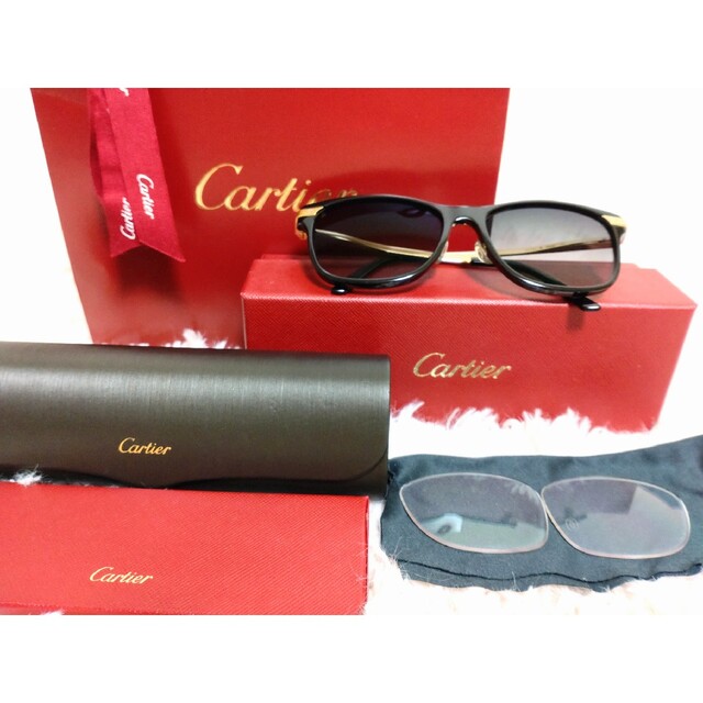 再入荷！】 Cartier - 訳あり美品！Cartier カルティエ サングラス