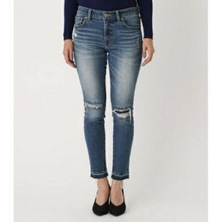 アズールバイマウジー(AZUL by moussy)のアズール REPAIR DENIM SKINNY ダメージ スキニー デニム M(デニム/ジーンズ)