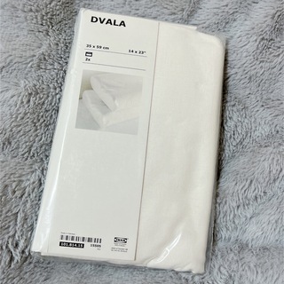 イケア(IKEA)の新品未開封2枚組　イケアIKEA枕カバーDVALA 35×59cm 白(シーツ/カバー)