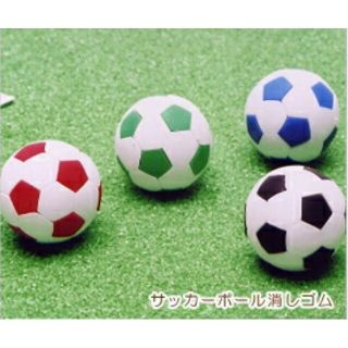 消しゴム サッカーボール 文房具 プレゼント おもしろ 小学生 子供会 景品(消しゴム/修正テープ)