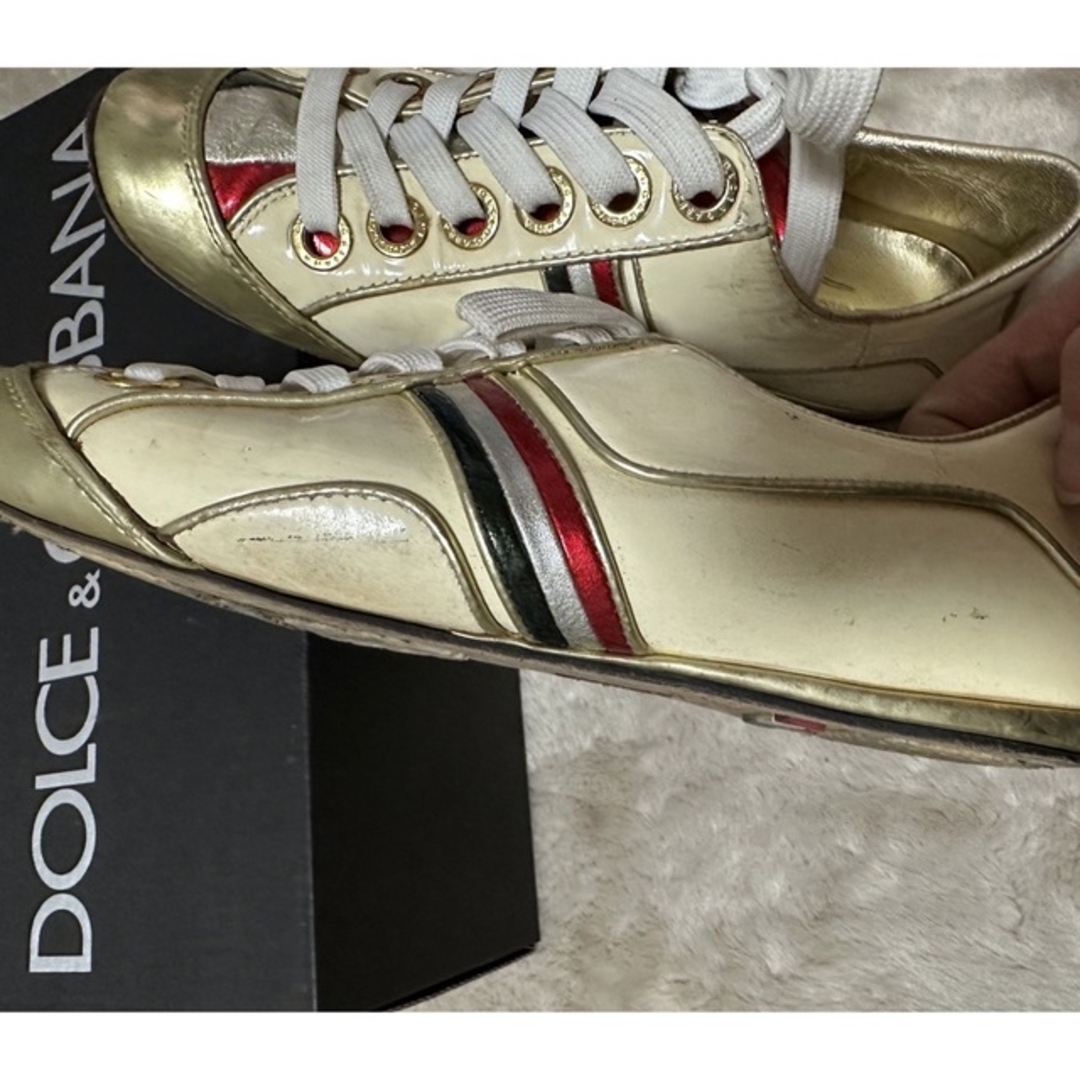 DOLCE&GABBANA(ドルチェアンドガッバーナ)のDOLCE &GABBANA ドルガバ　スニーカー【古着】24cm レディースの靴/シューズ(スニーカー)の商品写真
