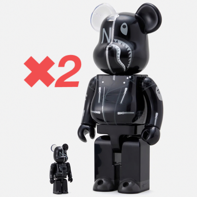 BE@RBRICK(ベアブリック)のBE@RBRICK BAPE × NEIGHBORHOOD 100%&400% エンタメ/ホビーのフィギュア(その他)の商品写真