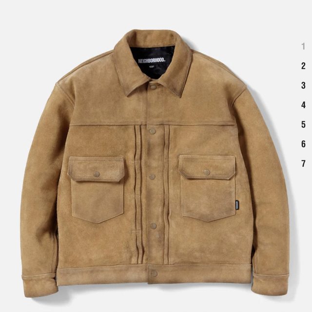 NEIGHBORHOOD(ネイバーフッド)のNEIGHBORHOOD SUEDE TYPE-2 JK . CL メンズのジャケット/アウター(レザージャケット)の商品写真