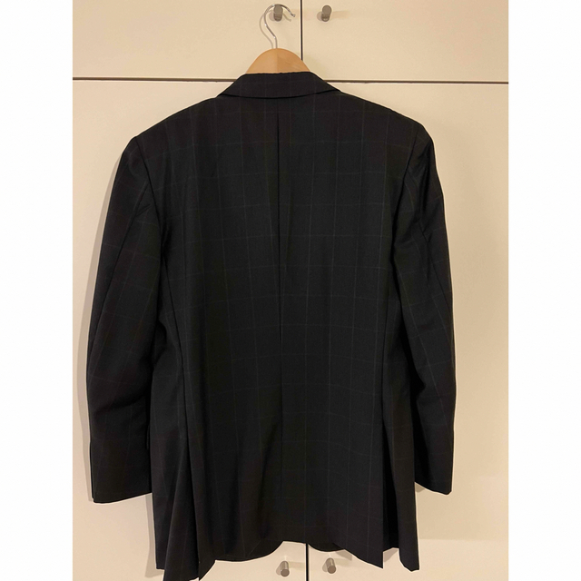 Ermenegildo Zegna(エルメネジルドゼニア)の【美品】ゼニア　スーツ セットアップ 黒　紺　チェック メンズのスーツ(セットアップ)の商品写真