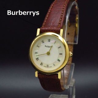 バーバリー(BURBERRY)のBurberrys 腕時計 素敵なシェル文字盤 ローマン スイス製(腕時計)