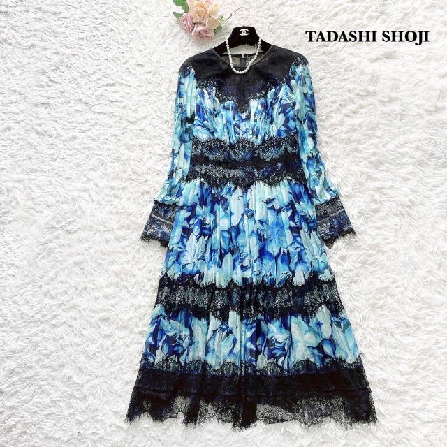 TADASHI SHOJI - 【タダシショージ】22SS プリーツシフォンミディ