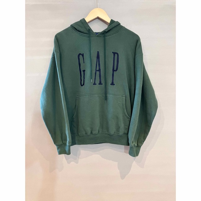 OLD GAP フーディー パーカー 緑 Sサイズ