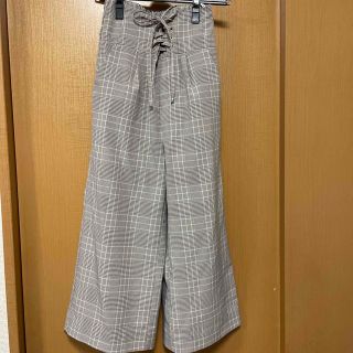 春物☆ワイドパンツ　ハイウエスト　160cm(パンツ/スパッツ)