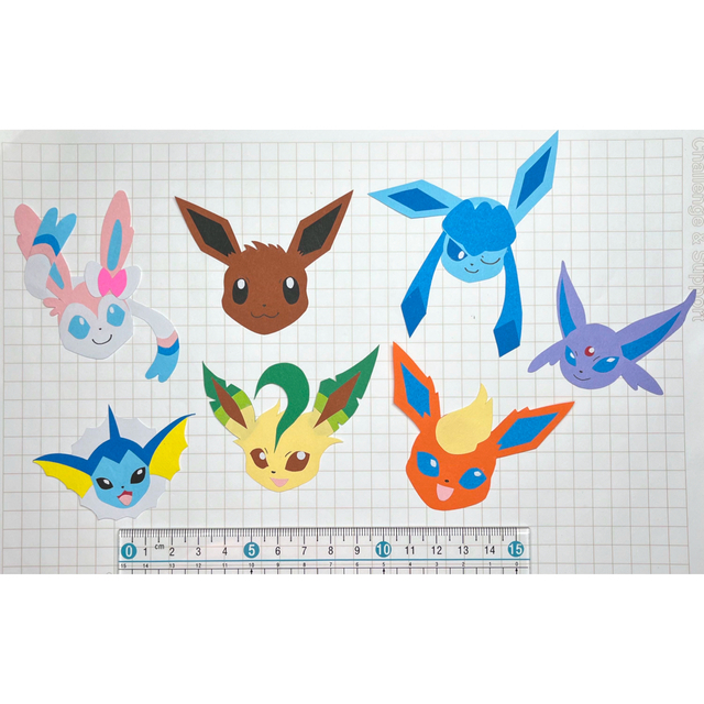 ポケモン(ポケモン)のペーパークラフト アルバム 壁面 飾り ポケモン イーブイ フレンズ キッズ/ベビー/マタニティのメモリアル/セレモニー用品(アルバム)の商品写真