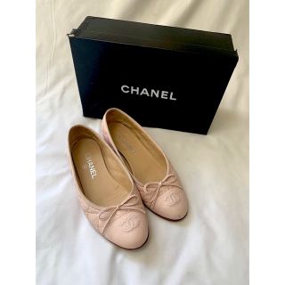 シャネル(CHANEL)のシャネル CHANEL バレエシューズ フラットシューズ 37 ココマーク(バレエシューズ)